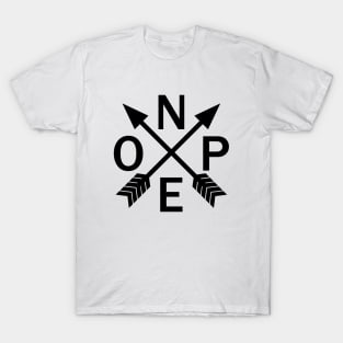 Compass Arrows Nope T-Shirt